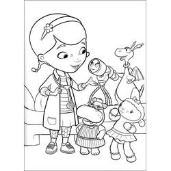 Docteur La Peluche (Doc McStuffins) - Coloriages gratuits à imprimer