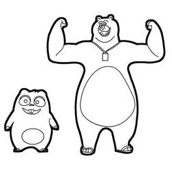 Grizzy et les Lemmings - Coloriages gratuits à imprimer