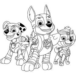 Coloriage Pat Patrouille La Super Patrouille (Dessins animés et séries animées) #204373 à imprimer et colorier