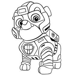 Coloriage Pat Patrouille La Super Patrouille (Dessins animés et séries animées) #204382 à imprimer et colorier