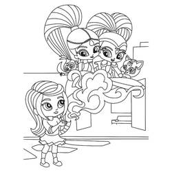 Shimmer et Shine - Coloriages gratuits à imprimer