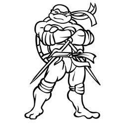 Coloriage Tortue Ninja (Dessins animés et séries animées) #183768 à imprimer et colorier