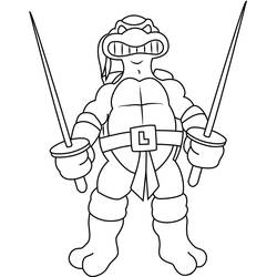 Coloriage Tortue Ninja (Dessins animés et séries animées) #183797 à imprimer et colorier