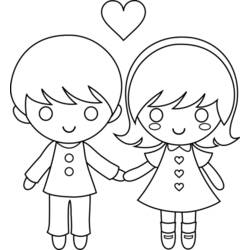 Coloriage Garçon (Famille et Amis) #97399 à imprimer et colorier