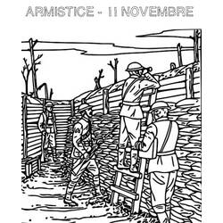 Armistice du 11 Novembre 1918 - Coloriages gratuits à imprimer