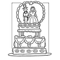 Coloriage Mariage (Fêtes et Célébrations) #56017 à imprimer et colorier