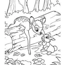 Coloriage Bambi (Films d'Animation) #128782 à imprimer et colorier