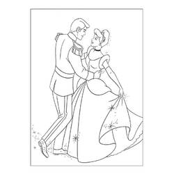 Coloriage Cendrillon (Films d'Animation) #129743 à imprimer et colorier