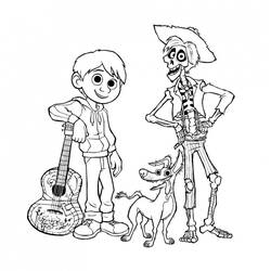 Coloriage Coco Disney (Films d'Animation) #185275 à imprimer et colorier