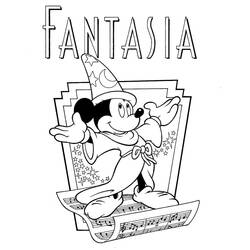 Coloriage Fantasia (Films d'Animation) #204798 à imprimer et colorier