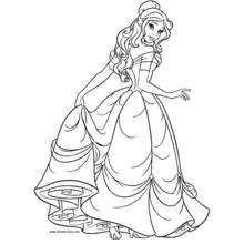 La Belle et la Bête - Coloriages gratuits à imprimer