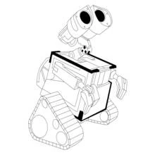 Coloriage Wall-E (Films d'Animation) #132192 à imprimer et colorier