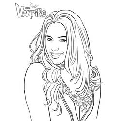 Coloriage Chica Vampiro (Films et Séries TV) #204472 à imprimer et colorier