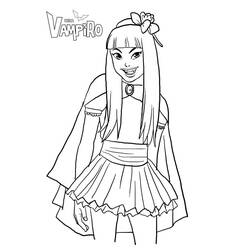 Coloriage Chica Vampiro (Films et Séries TV) #204475 à imprimer et colorier