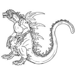 Coloriage Godzilla (Films et Séries TV) #173085 à imprimer et colorier
