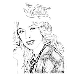Coloriage Violetta (Films et Séries TV) #170440 à imprimer et colorier