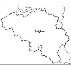 Coloriage Belgique (Géographie et Lieux) #189457 à imprimer et colorier