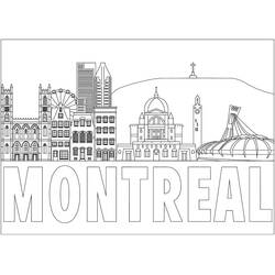 Montréal - Coloriages gratuits à imprimer