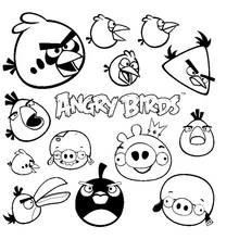 Angry Birds - Coloriages gratuits à imprimer