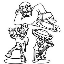 Coloriage Brawl Stars (Jeux Vidéos) #175454 à imprimer et colorier