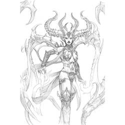 Coloriage Diablo (Jeux Vidéos) #121694 à imprimer et colorier