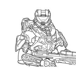 Coloriage Halo (Jeux Vidéos) #200131 à imprimer et colorier