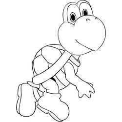 Coloriage Koopa Troopa (Jeux Vidéos) #188408 à imprimer et colorier