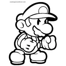 Coloriage Mario Bros (Jeux Vidéos) #112512 à imprimer et colorier