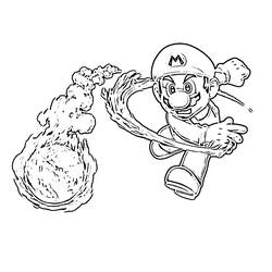 Coloriage Mario Bros (Jeux Vidéos) #112539 à imprimer et colorier