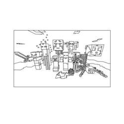 Coloriage Minecraft (Jeux Vidéos) #113790 à imprimer et colorier