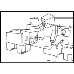 Coloriage Minecraft (Jeux Vidéos) #113809 à imprimer et colorier
