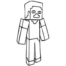 Coloriage Minecraft (Jeux Vidéos) #113914 à imprimer et colorier
