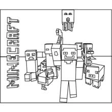 Coloriage Minecraft (Jeux Vidéos) #113943 à imprimer et colorier