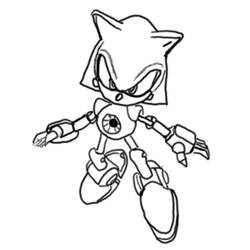 Coloriage Sonic (Jeux Vidéos) #153839 à imprimer et colorier