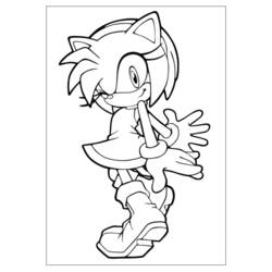 Coloriage Sonic (Jeux Vidéos) #153866 à imprimer et colorier