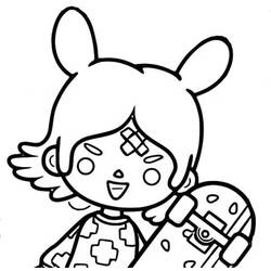 Coloriage Toca Boca (Jeux Vidéos) #185778 à imprimer et colorier