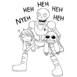 Undertale - Coloriages gratuits à imprimer