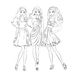 Coloriage Barbie (Jouets et Jeux) #27451 à imprimer et colorier