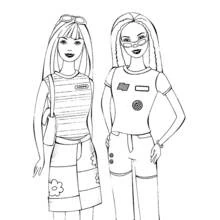 Coloriage Barbie (Jouets et Jeux) #27516 à imprimer et colorier