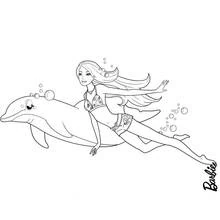 Coloriage Barbie (Jouets et Jeux) #27575 à imprimer et colorier