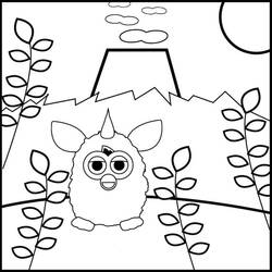 Furby - Coloriages gratuits à imprimer