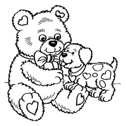 Nounours (Teddy) - Coloriages gratuits à imprimer