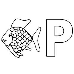 Lettre P - Coloriages gratuits à imprimer
