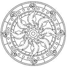 Coloriage Mandalas Animaux (Mandalas) #22705 à imprimer et colorier