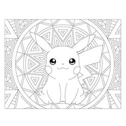 Mandalas Pokémon - Coloriages gratuits à imprimer