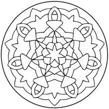Coloriage Mandalas pour Enfants (Mandalas) #124111 à imprimer et colorier
