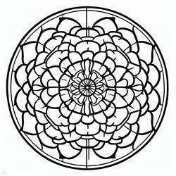 Coloriage Rosace (Mandalas) #193021 à imprimer et colorier
