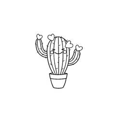 Coloriage Cactus (Nature et saisons) #170860 à imprimer et colorier