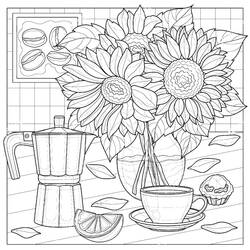 Coloriage Fleur (Nature et saisons) #170863 à imprimer et colorier