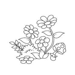Coloriage Fleur (Nature et saisons) #170985 à imprimer et colorier